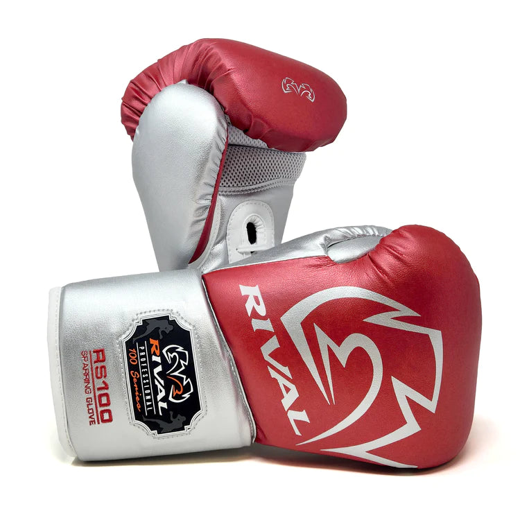 RIVAL RS100 Professional Sparring Gloves for Boxing, MMA & Training – Premium Leather, Wrist Support & Shock Absorption – Perfect for Fighters, Gyms & Home Workouts