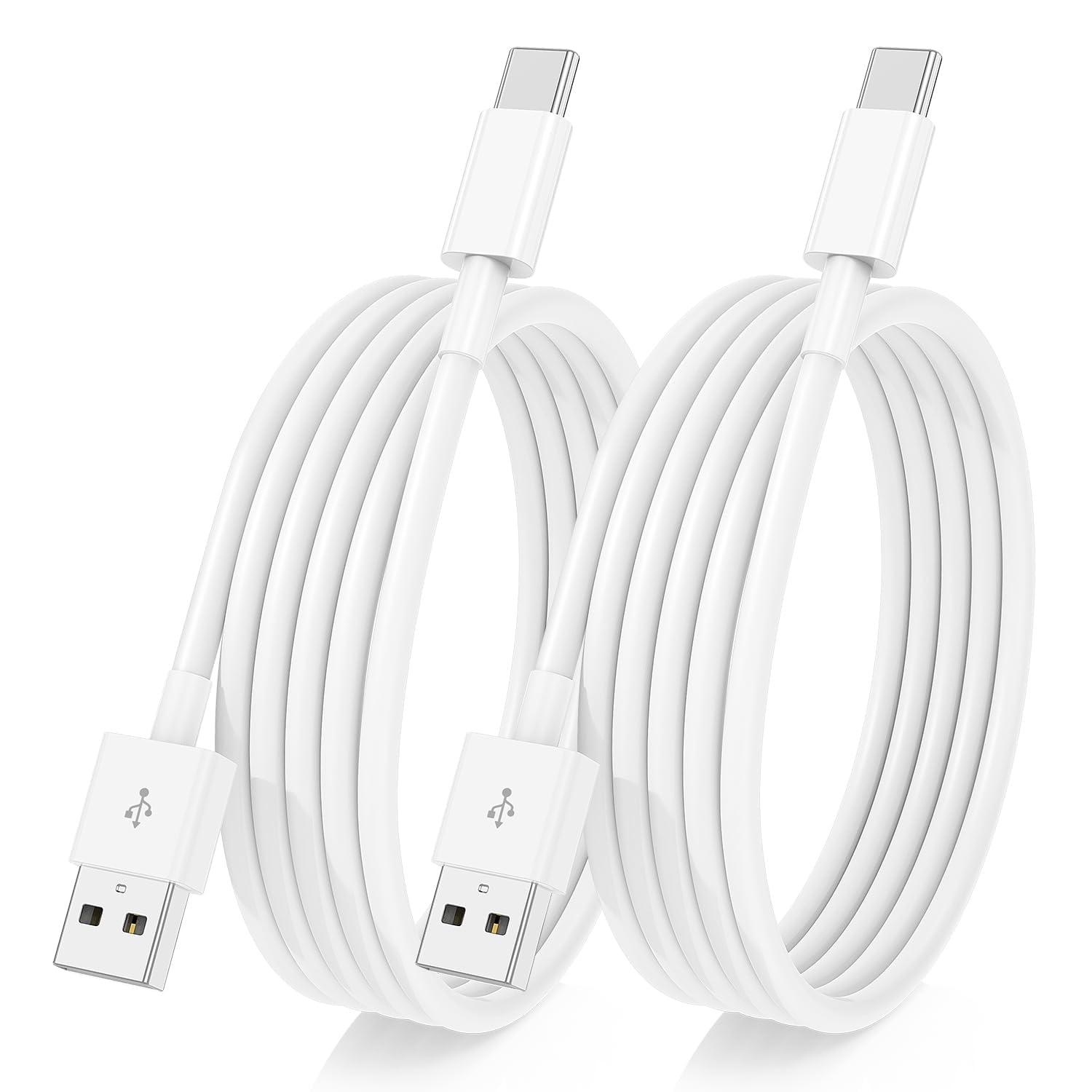 2-Pack USB C to USB Car Charger Cable for iPhone 15/16 Series - Fast Charging Cord Compatible with iPhone 16 Pro Max/16 Pro/16/15 Pro Max/15 Plus/15 - Perfect for Apple CarPlay & Road Trips
