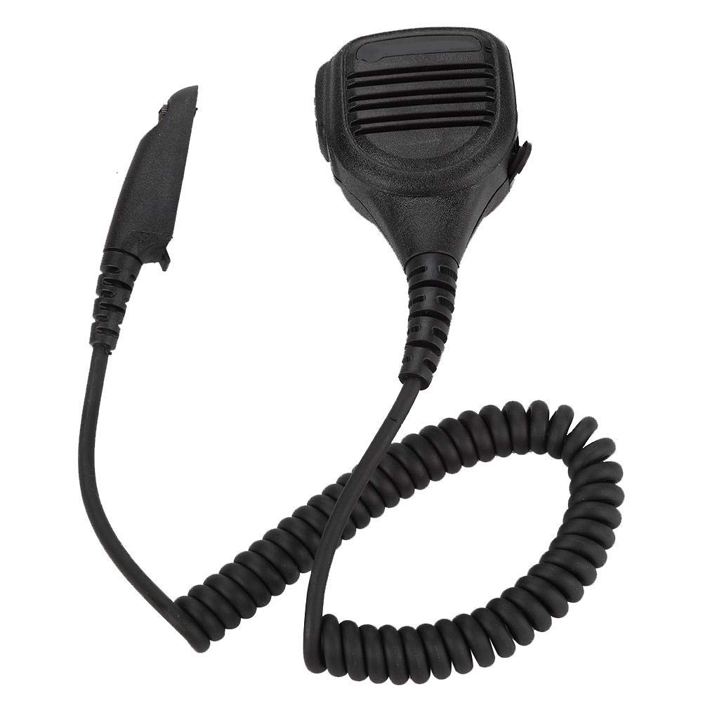 Mugast Walkie Talkie Speaker Mic - Flexible Noise Cancelling, High Sensitivity Stereo Two-Way CB Radio Microphone with PTT Key for Motorola PRO5150/GP338/GP330/GP680/HT750/GP340 - Perfect for Construction Sites, Security Teams & Outdoor Adventures