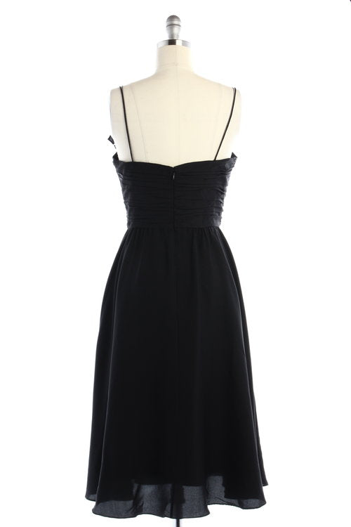 BHLDN Couplet Dress - Elegant Black Wedding Guest Dress for Bridal Shower, Cocktail Party & Formal Events