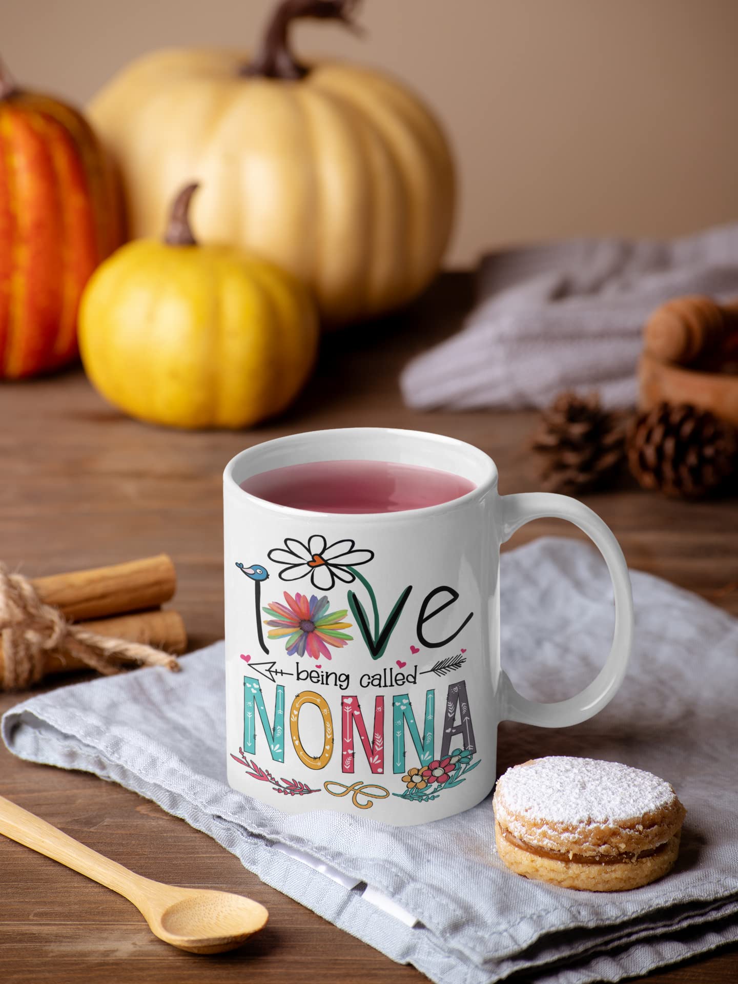 Nazenti 11 oz Nonna Coffee Mug - Best Gift for Nonna, Mother's Day, Christmas & Women - Perfect for Coffee, Tea & Hot Drinks at Home or Office