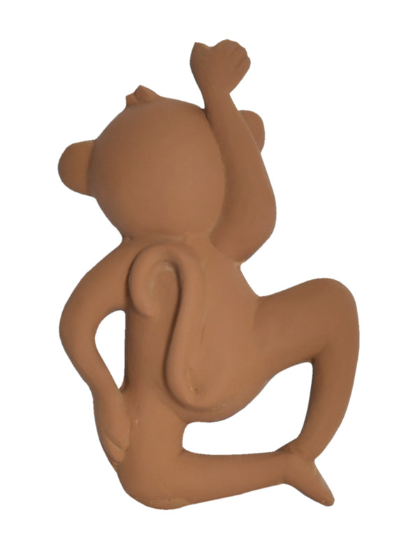 Tikiri Natural Rubber Monkey Toy - Safe & Durable for Kids - Perfect for Playtime, Teething, and Sensory Development