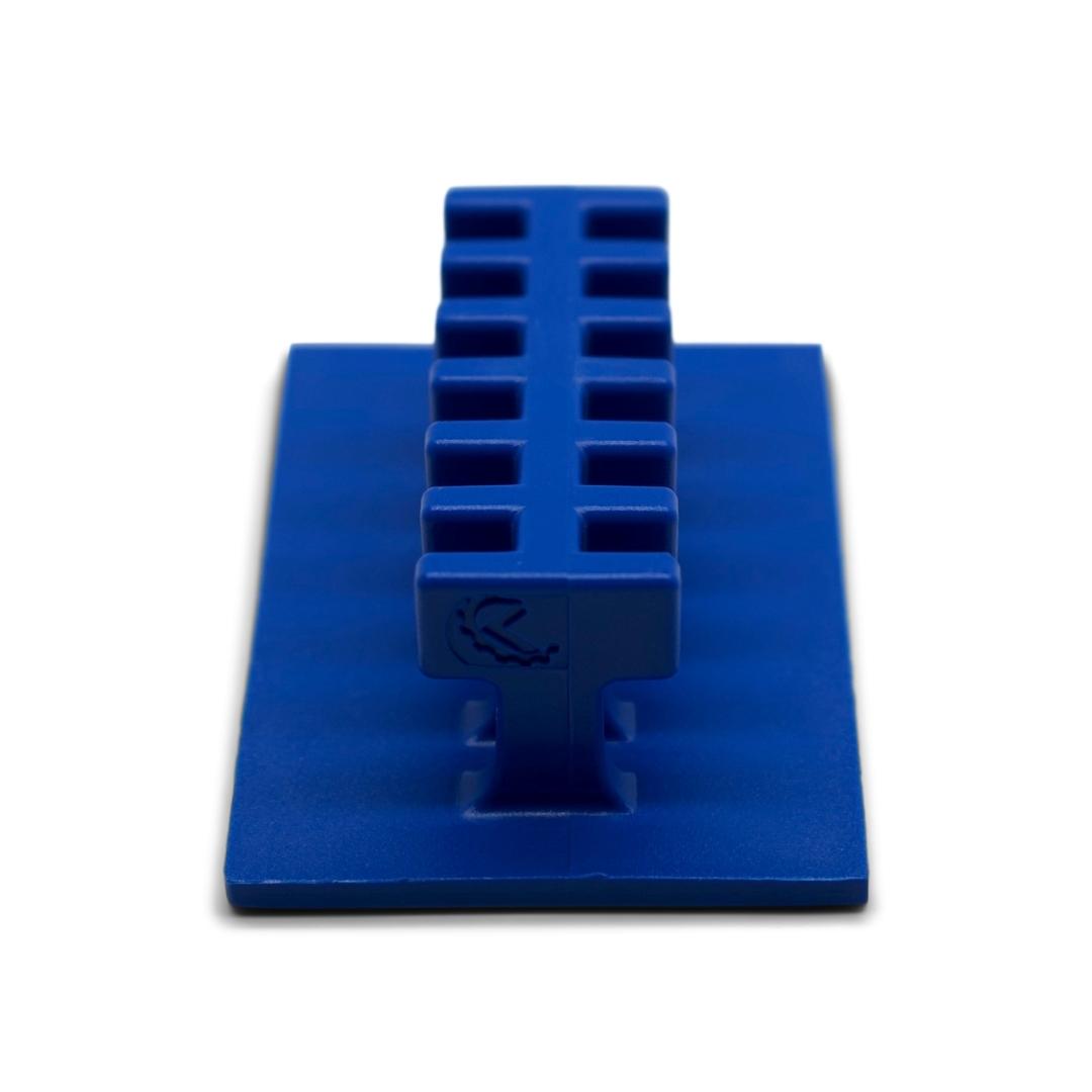 Centipede® 38 x 54 mm (1.5 x 2 in) Blue Rigid Crease Glue Tabs - Perfect for Cardboard Boxes, Packaging, and DIY Crafts - Strong Adhesive for Secure Sealing