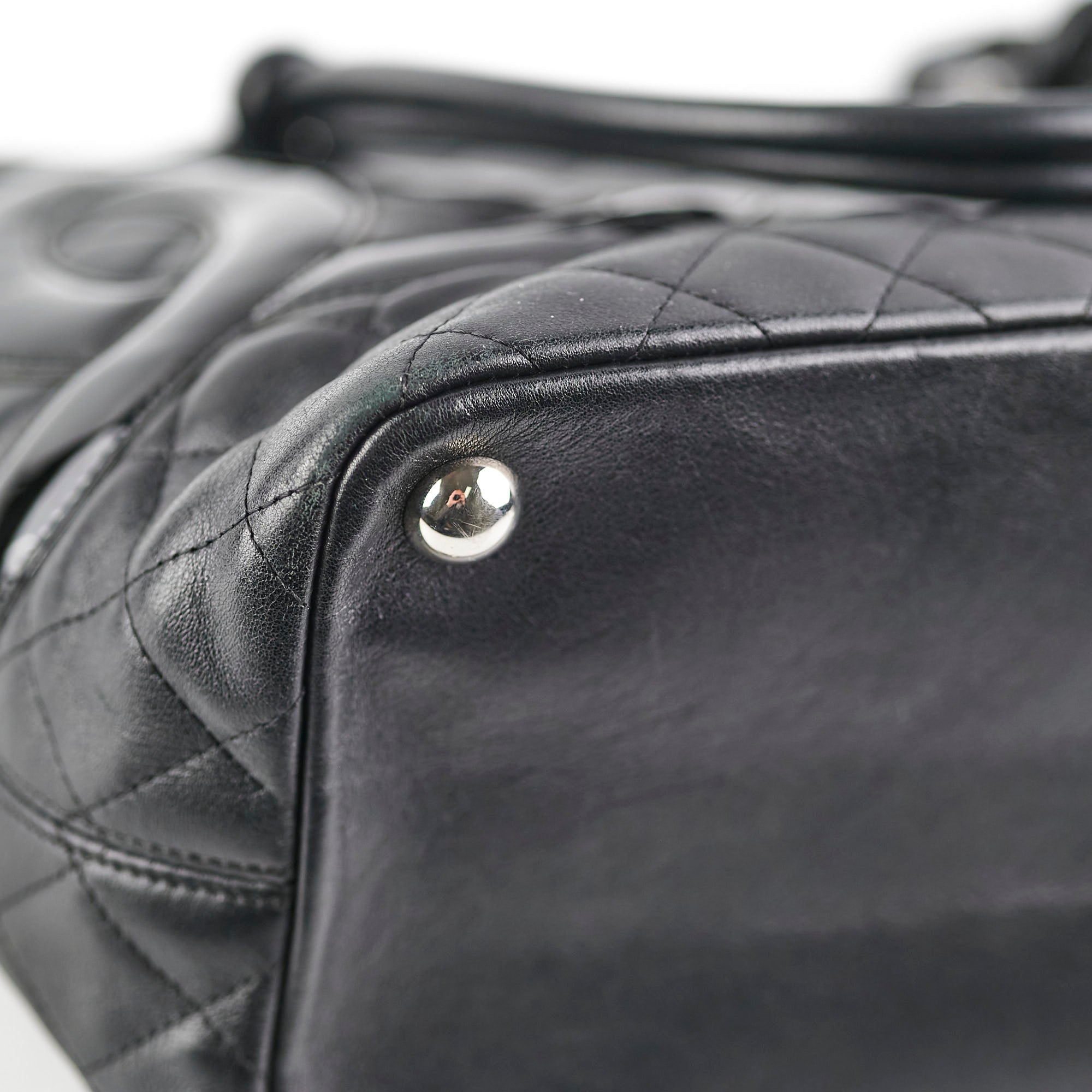 Chanel Cambon Black Leather Tote Bag for Women - Luxury Designer Handbag for Work, Travel & Everyday Use