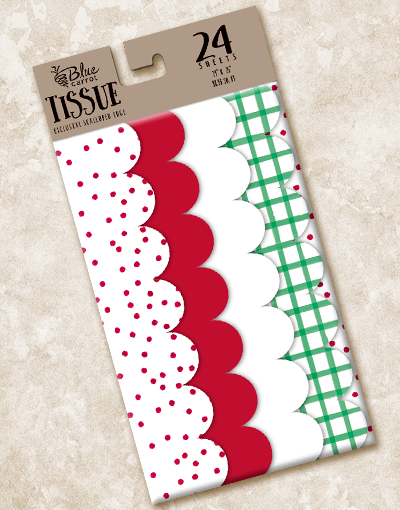 Festive Scalloped Tissue Paper for Gift Wrapping, Party Decorations, and DIY Crafts - Perfect for Christmas, Birthdays, and Special Occasions