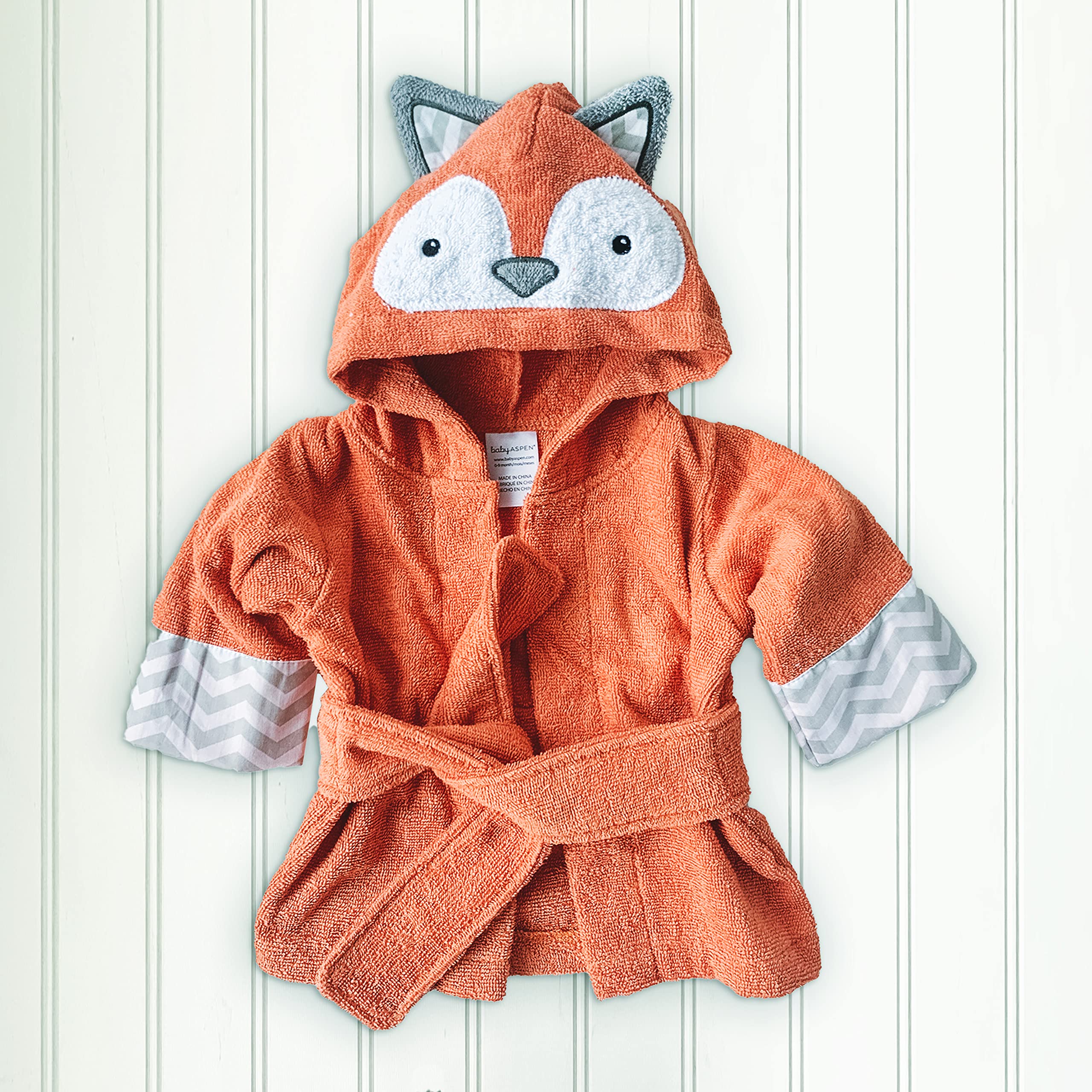 Fox Hooded Baby Bath Towel - Soft Toddler Robe for 0-9 Months | Baby Shower Gift & Bath Time Essential