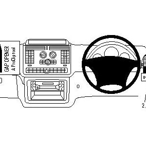 No-Drill Right Hand Dash Mount for Mercedes Benz Vito & Viano (2004-2014) - Secure Phone Holder for Hands-Free Navigation & Driving Safety