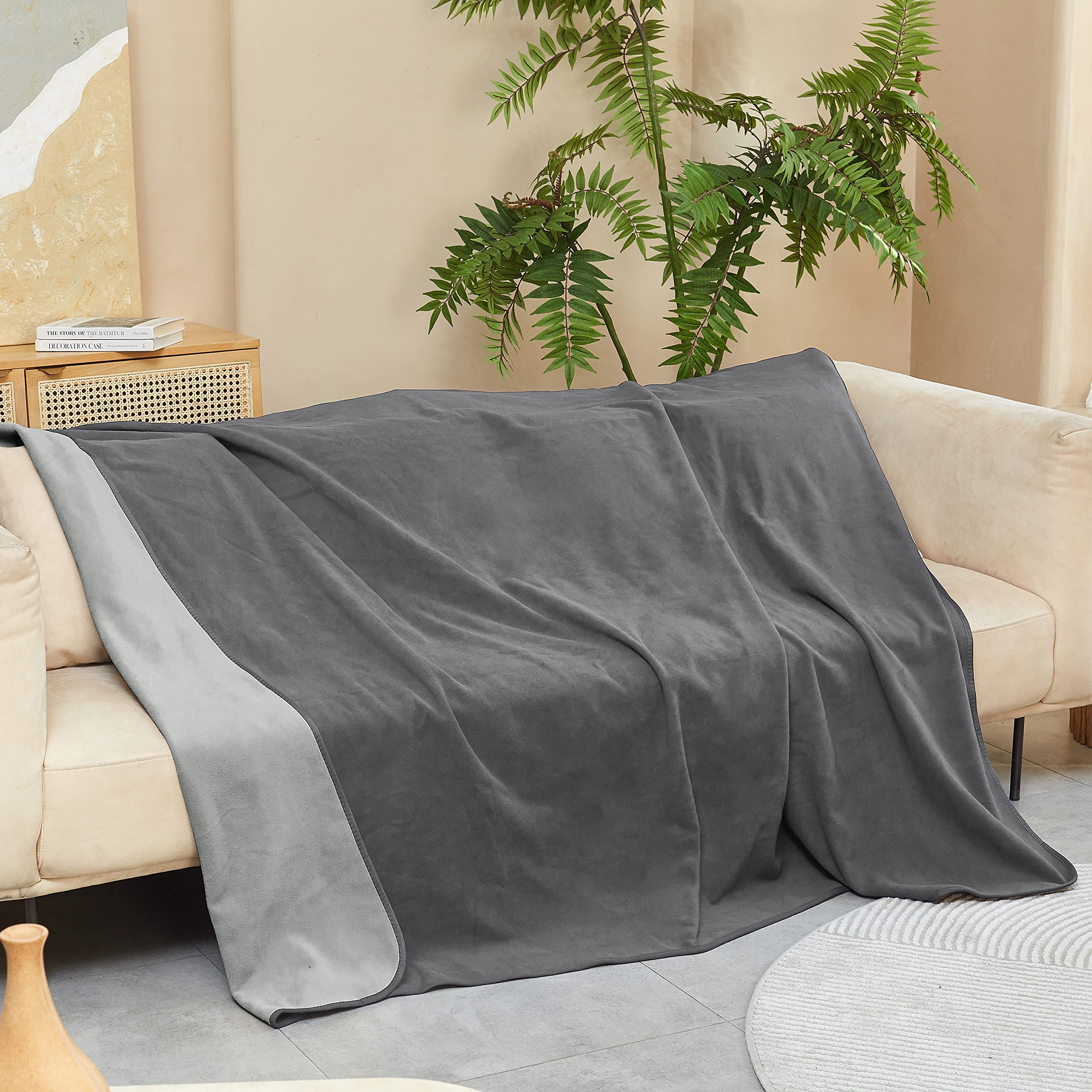Kritter Planet Waterproof Reversible Dog Sofa Cover & Furniture Protector - Washable Queen Size Pet Blanket for Dogs & Adults - Perfect for Couches, Beds & Home Use