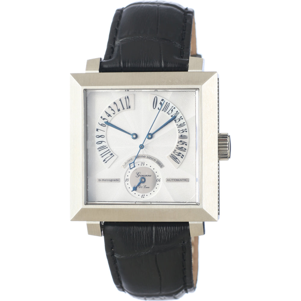 Garonne DeLuxe 3439 Retrograde Watch - Vintage Style Mechanical Timepiece for Men | Perfect for Business, Formal Events & Collectors