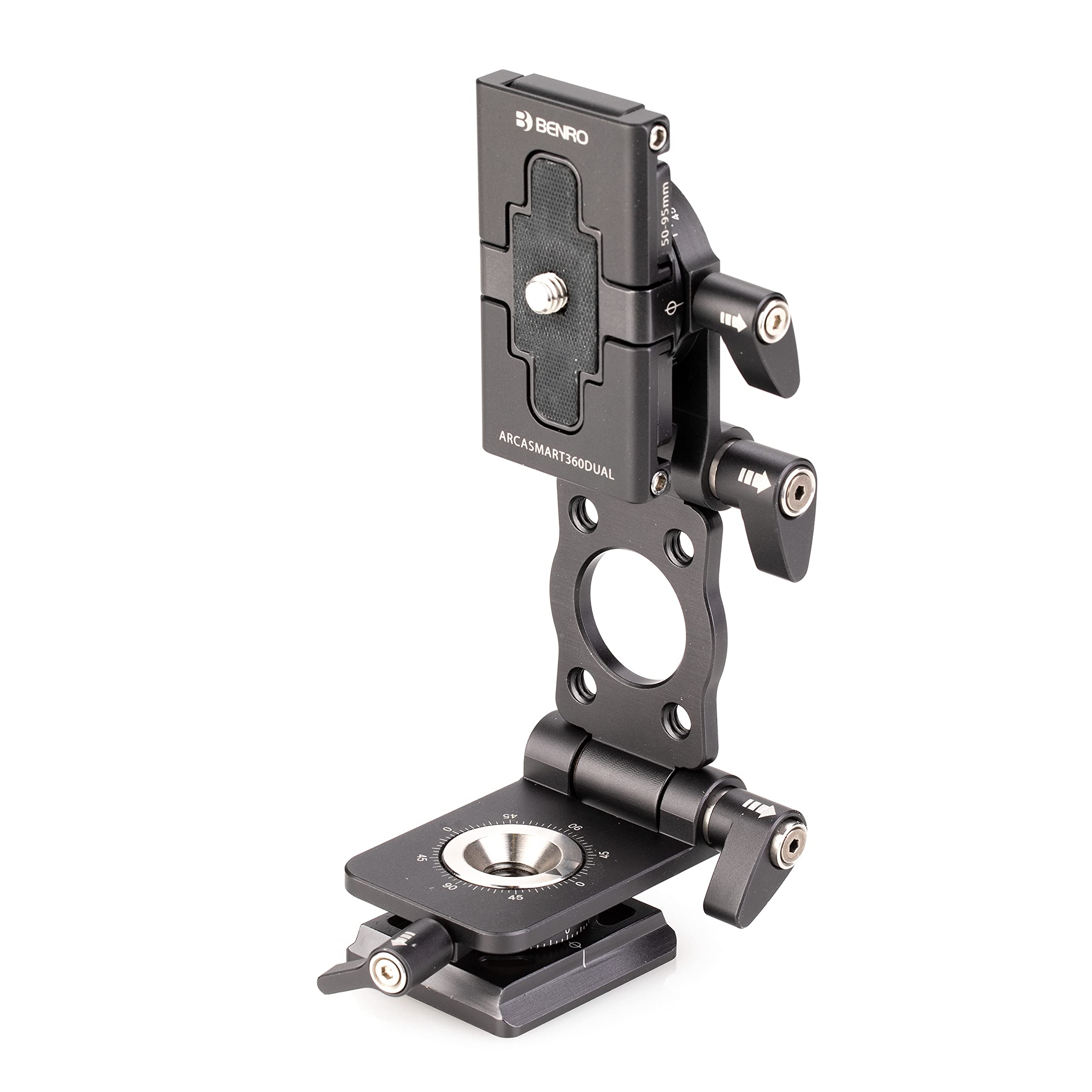 Benro ARCA-SMART 360 Dual Function QR Plate - Professional Camera Quick Release System for DSLR & Mirrorless Cameras - Perfect for Photography, Videography & Travel Shooting