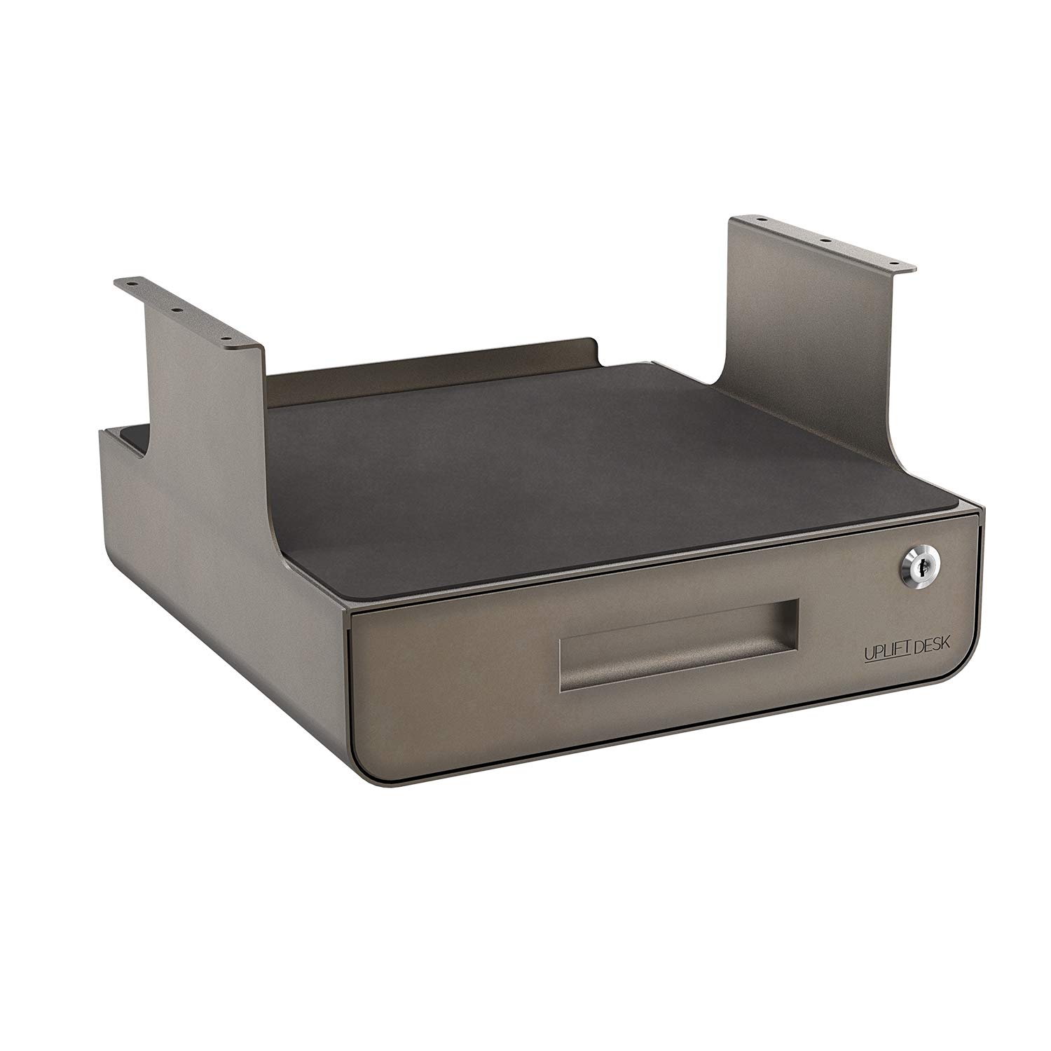 UPLIFT Desk - Industrial Style Locking Under Desk Drawer with Shelf for Home Office Organization | Space-Saving Storage Solution for Files, Supplies & Accessories