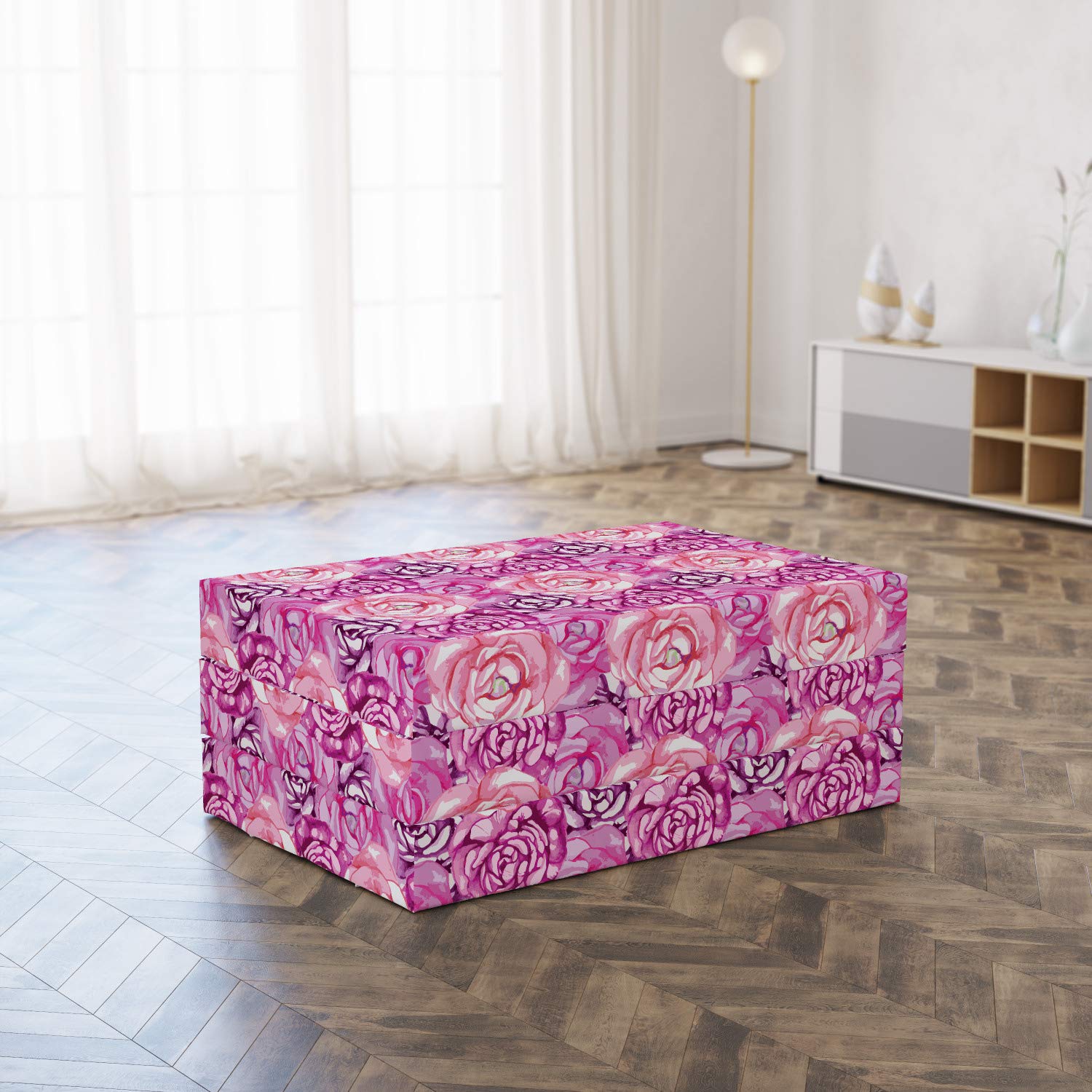 Ambesonne Floral Foldable Mattress - 74.8