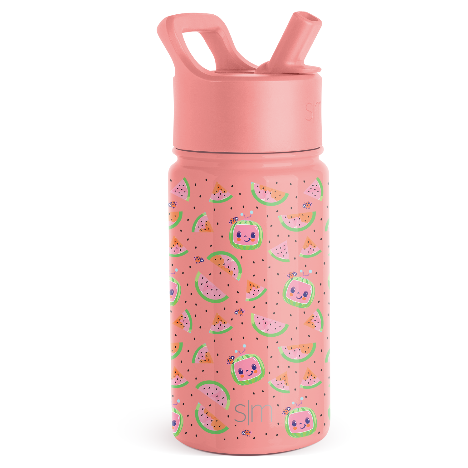 Summit Kids Water Bottle with Straw Lid - BPA Free, Leak Proof, Insulated Stainless Steel Bottle for School, Sports & Outdoor Activities