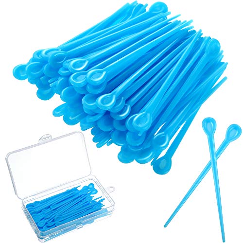 180-Piece Plastic Hair Roller Pins & Brush Roller Picks - Hair Curling Styling Accessories for Women (Blue) - Perfect for Christmas, Valentine's Day Gifts & DIY Home Salon Styling