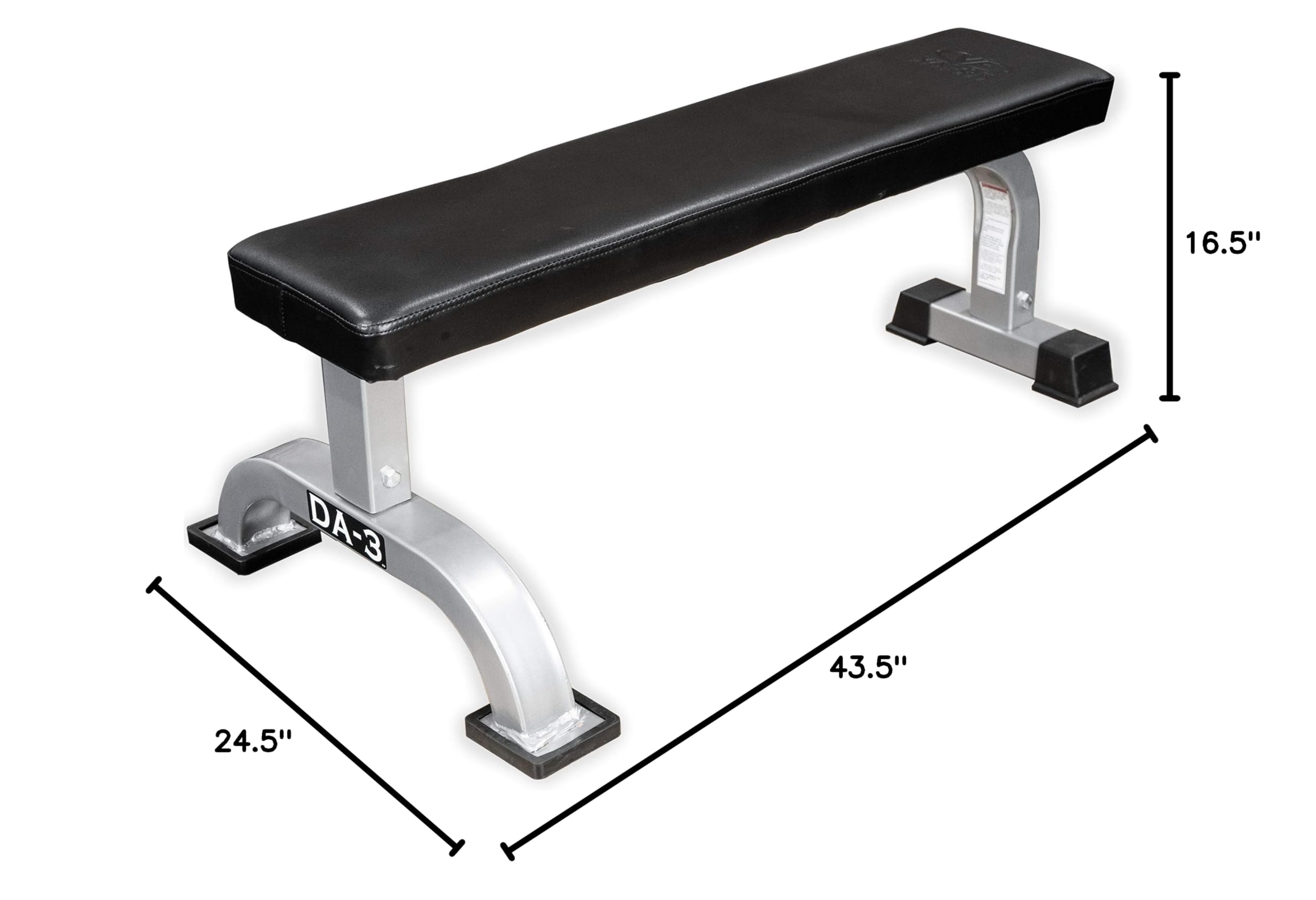 Valor Fitness Flat Weight Bench - Heavy Duty Steel Frame & High Density Padding - Perfect for Home Gym & Strength Training - Ideal for Dumbbell Workouts & Full Body Exercises