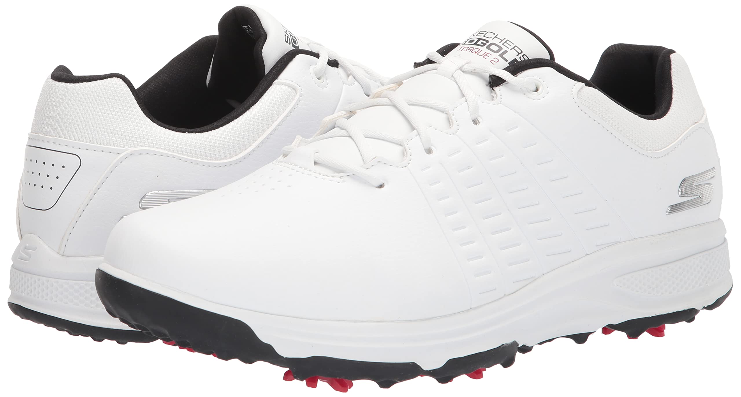 Skechers Go Golf Shoes for Men - Black/Red Size 43 EU - Perfect for Golf & Casual Wear