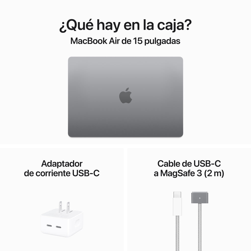 Apple MacBook Air 15-inch M3 Chip Laptop - 8-Core CPU, 10-Core GPU, 512GB SSD - Space Gray | Perfect for Work, Study & Creative Projects