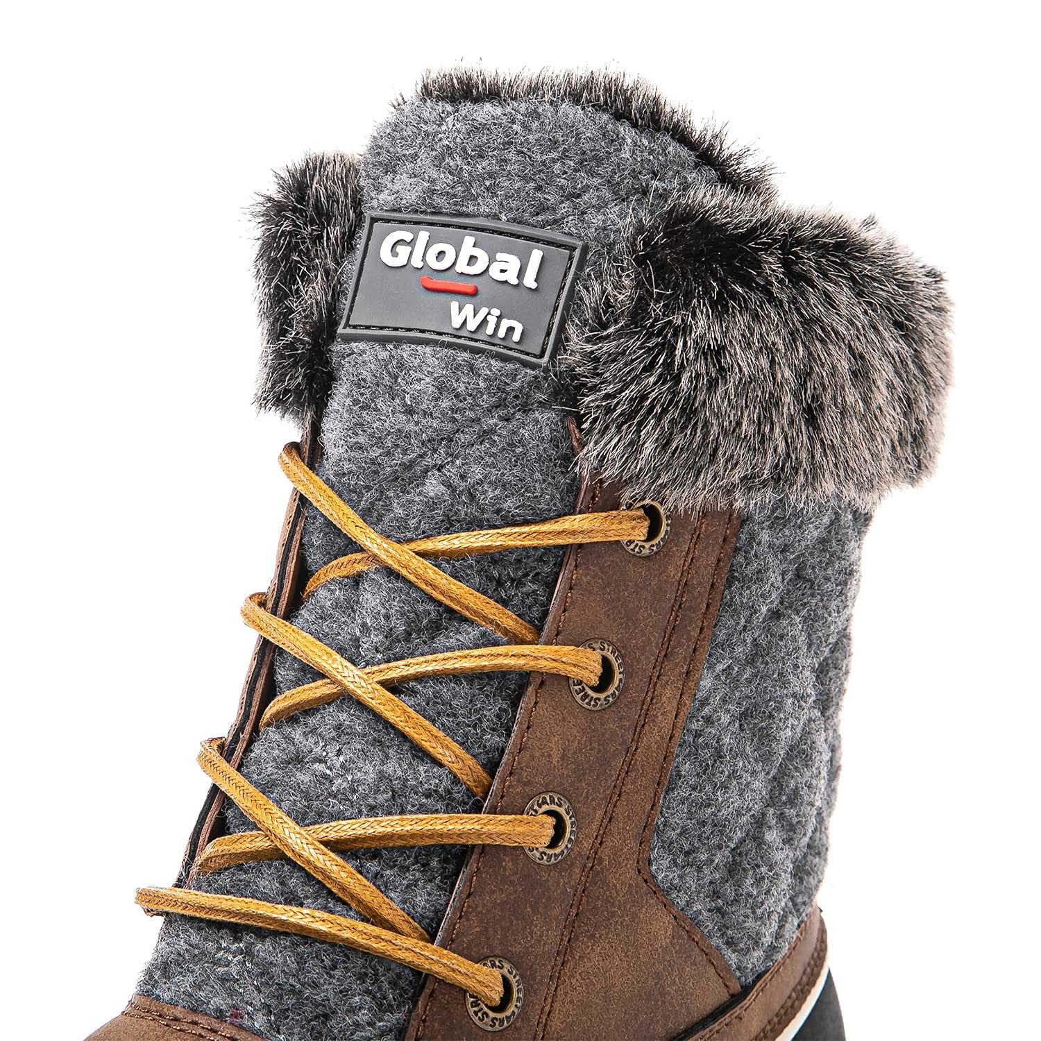 GLOBALWIN Women's Winter Ankle Boots - Waterproof Snow Boots for Women, Warm Fur Lined Booties for Cold Weather, Fashionable Winter Shoes for Walking, Hiking & Outdoor Activities