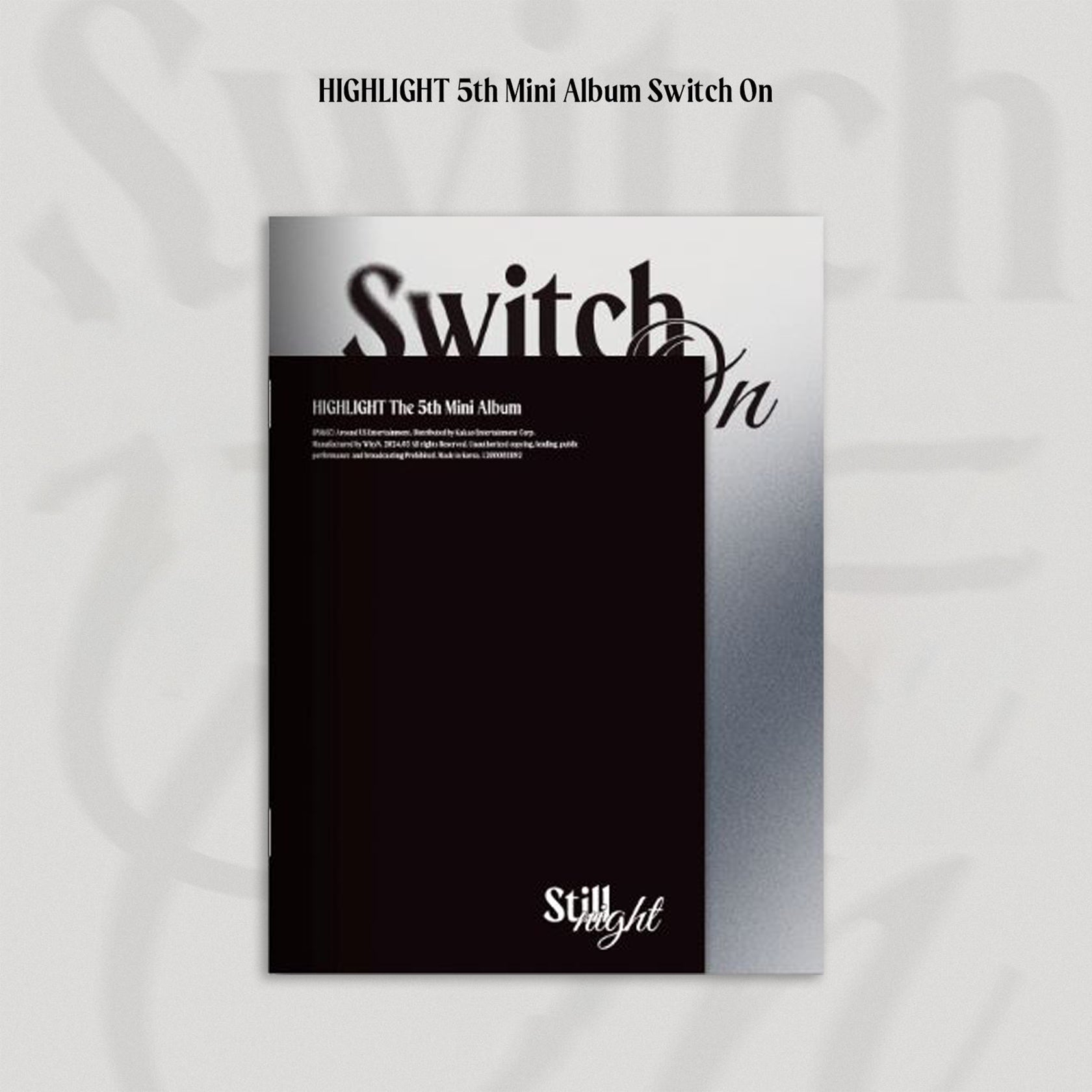 HIGHLIGHT 5TH MINI ALBUM 'SWITCH ON' - K-Pop Music CD with Photobook - Perfect for K-Pop Fans & Collectors | Great Gift for Birthdays, Anniversaries & Special Occasions