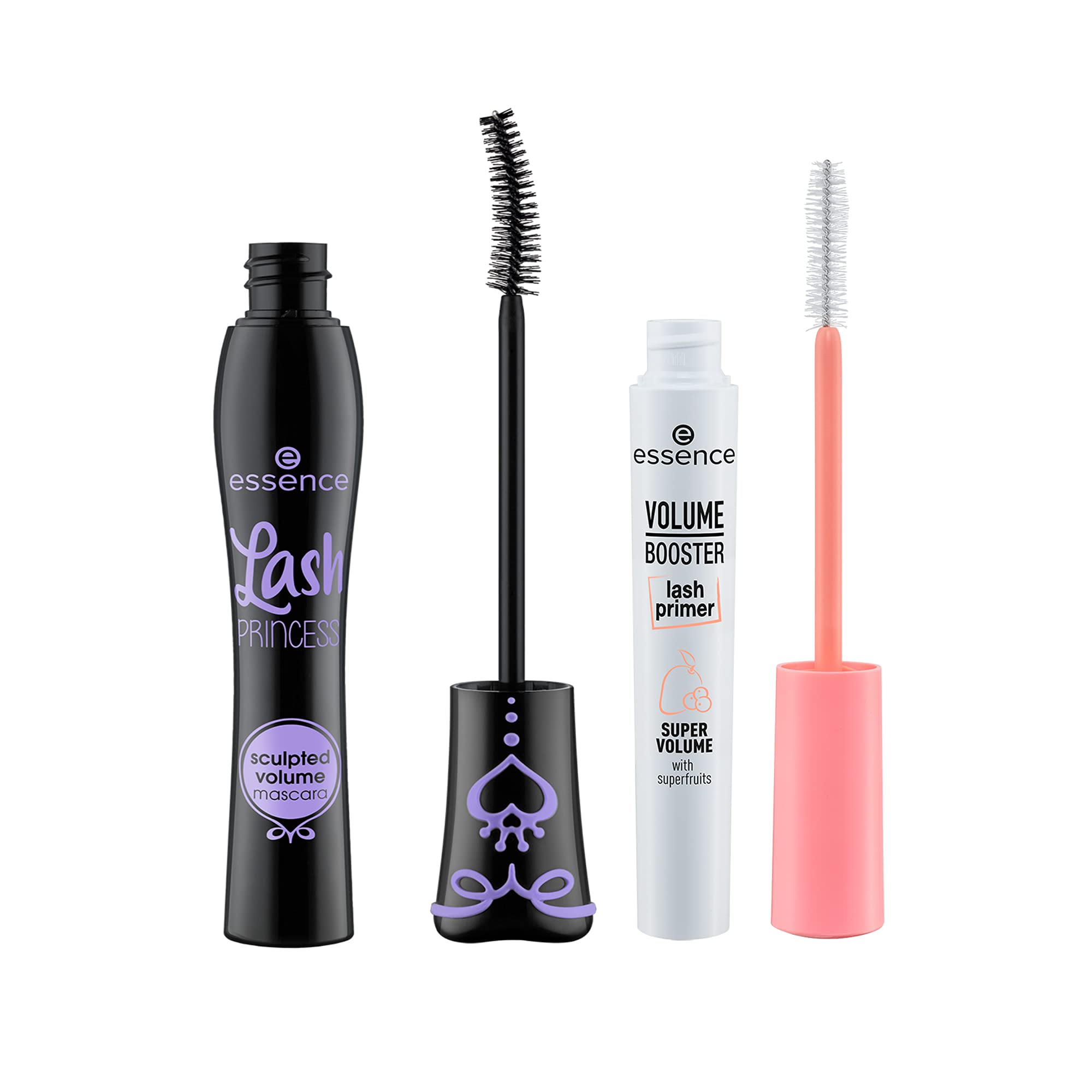 Lash Princess Sculpted Volume Mascara & Volume Booster Lash Primer Set - Lengthening & Volumizing Mascara Duo for Dramatic Lashes | Perfect for Day to Night Makeup & Special Occasions