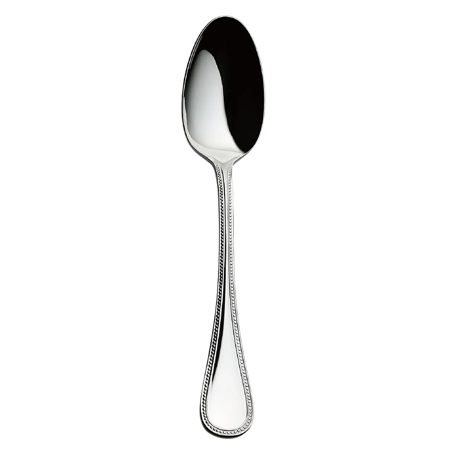 Luckywood French Accent Stainless Steel Dessert Spoon Set - Elegant Tea & Coffee Spoons for Desserts, Ice Cream, and Afternoon Tea (Set of 6) - Perfect for Parties, Weddings, and Home Dining