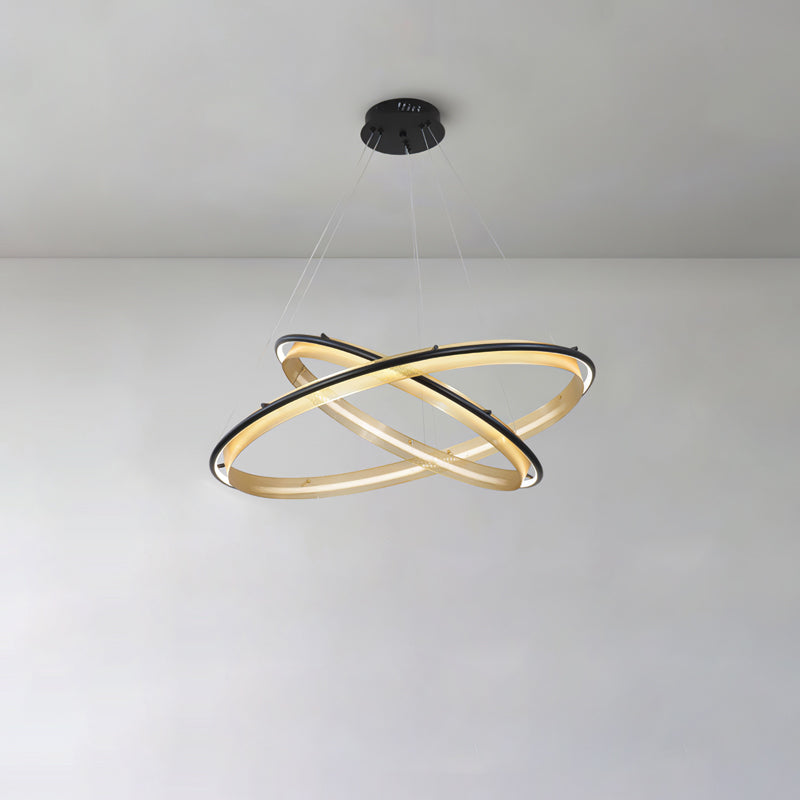 Modern Acrylic LED Round Chandelier - Energy Efficient Crystal Ceiling Light Fixture for Dining Room, Bedroom, Living Room Decor