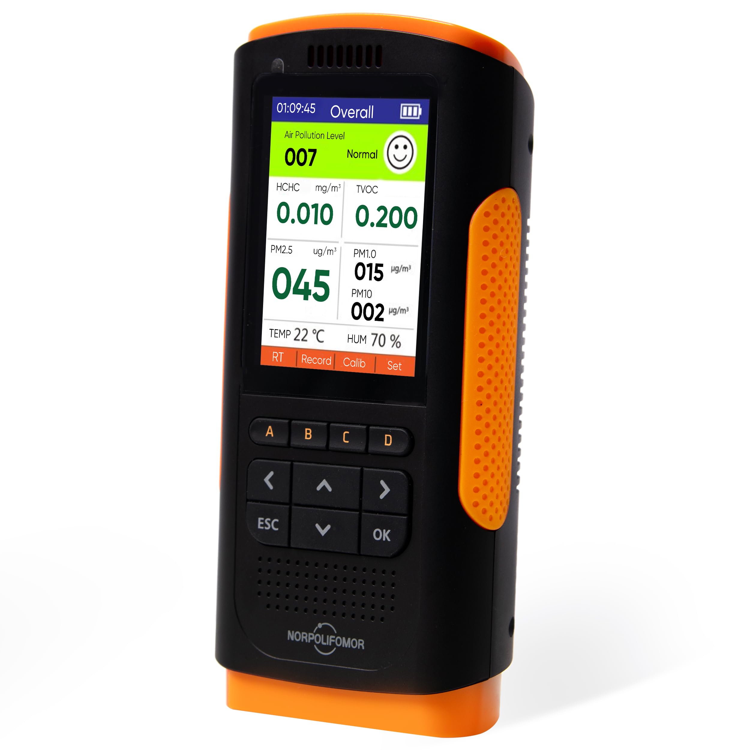 **Indoor Air Quality Monitor - PM2.5, VOC & Formaldehyde Detector for Home, School & Office | Real-Time AQI Meter for Healthy Living & Workspaces**