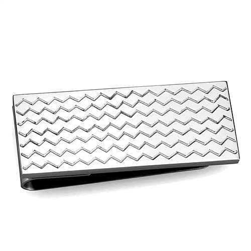 Premium Stainless Steel Money Clip for Men - Slim & Polished Cash Holder - Ideal for Wallets, Gifts, and Everyday Carry (No Stone Design)
