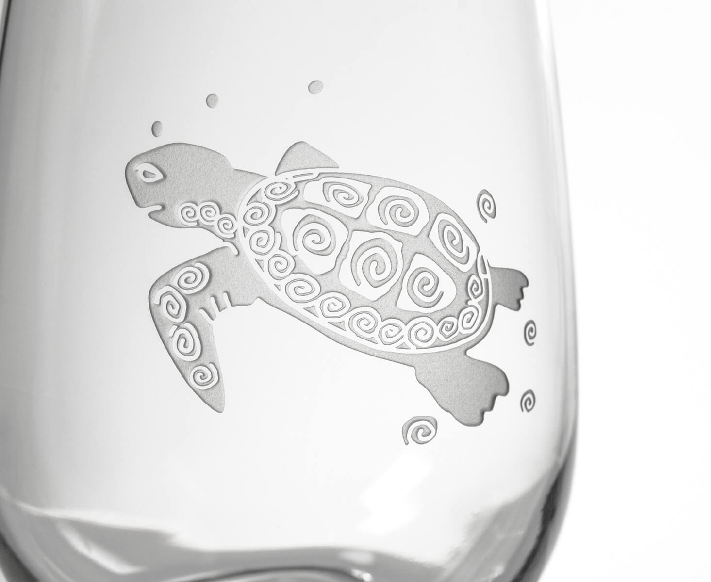 Premium 18oz Sea Turtle All-Purpose Wine Glasses Set of 4 - Perfect for Parties, Weddings & Beach-Themed Events