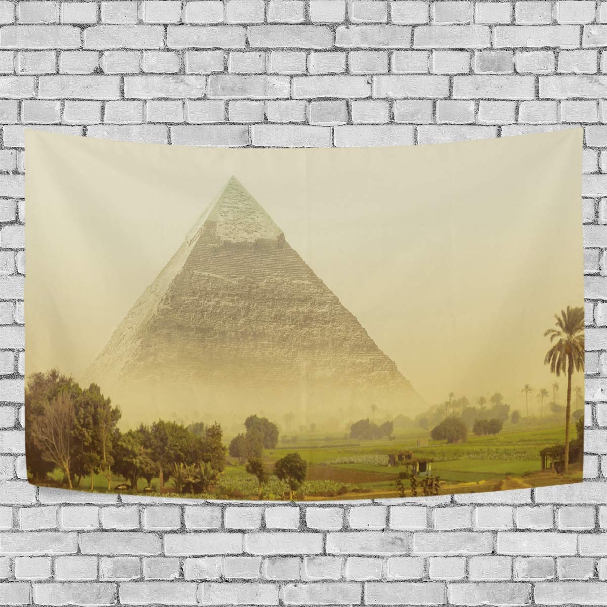 ALAZA Great Pyramid of Khafre Egyptian Art Tapestry - Ancient Egypt Wall Hanging Decor for Living Room, Bedroom, Dorm - Perfect for Boho Home Decor & Gift Ideas