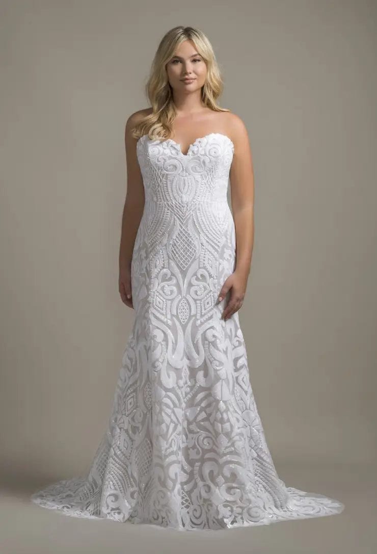 Hayley Paige Safyr Blush Wedding Dress Size 20 - Elegant Bridal Gown for Church Ceremony & Reception