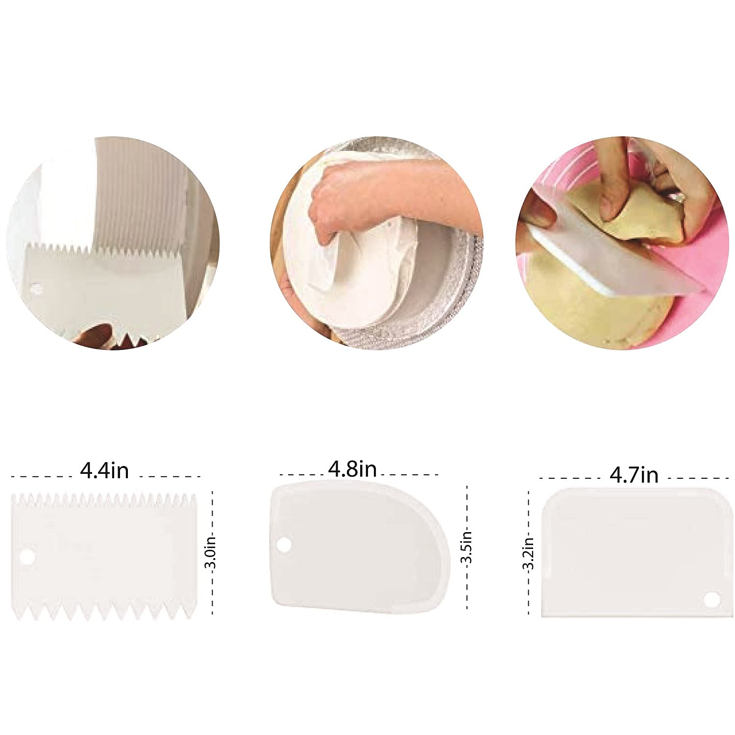 Sturdy Cake Dowels & Plastic Scraper Set for Tiered Wedding Cakes - Essential Baking Tools for Professional Cake Decorating and Stability