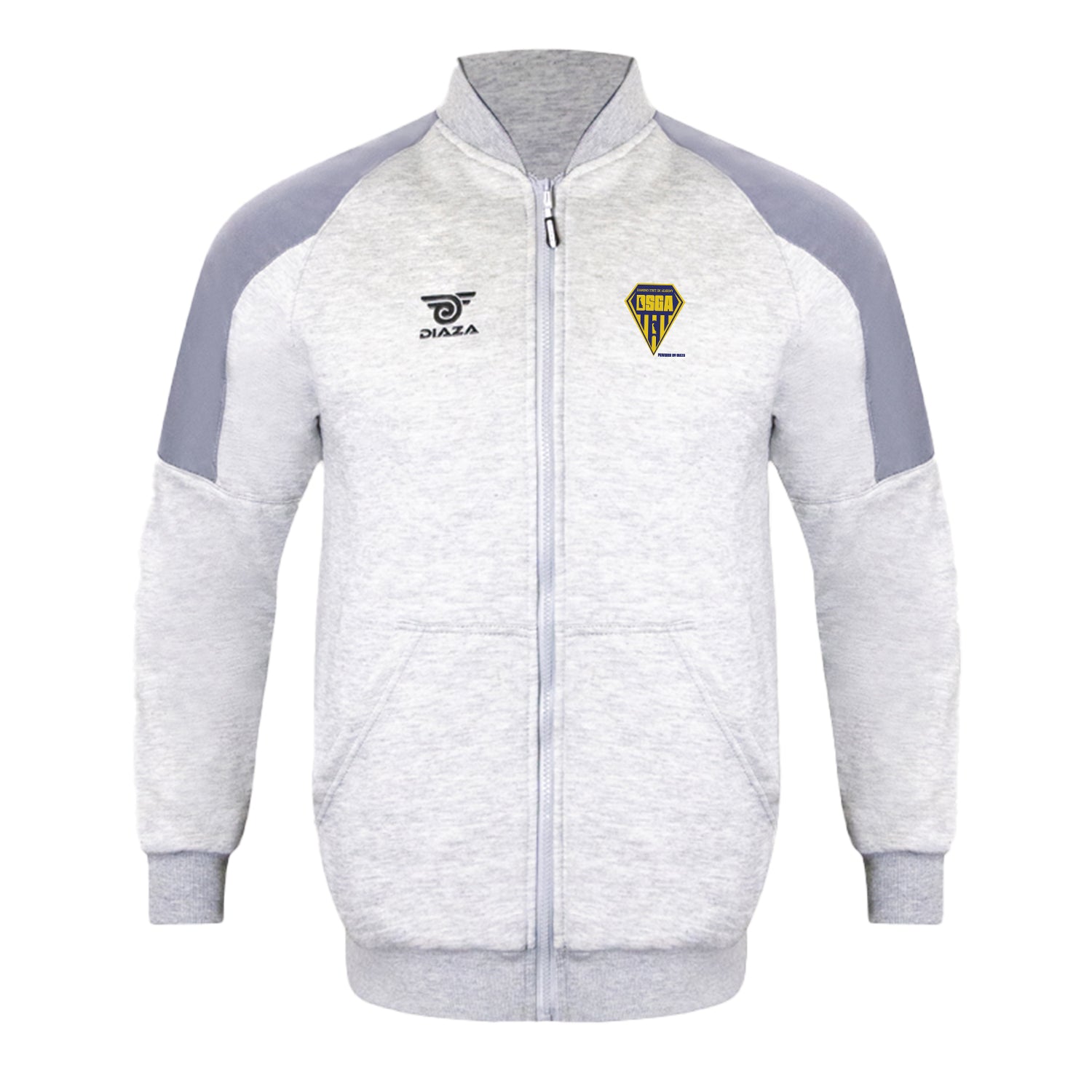 Vintage Grey Jacket for Men & Women - Diamond State Academy Retro Style Coat - Perfect for Casual Wear, Outdoor Adventures & Street Fashion