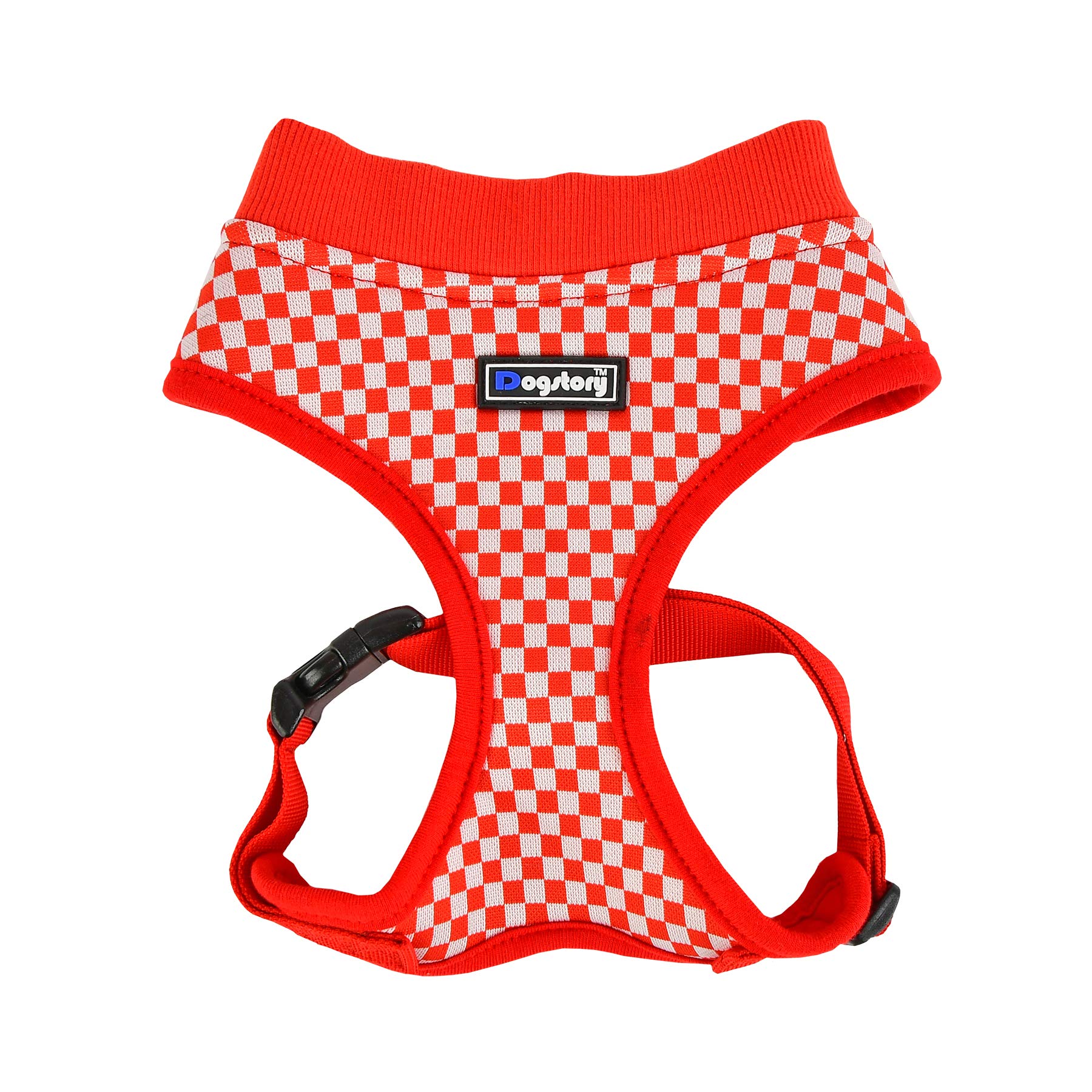 DOG STORY Beatrix Dog Harness - Adjustable, Reflective, No-Pull Pet Vest for Large Dogs - Red - Perfect for Walking, Running & Outdoor Adventures