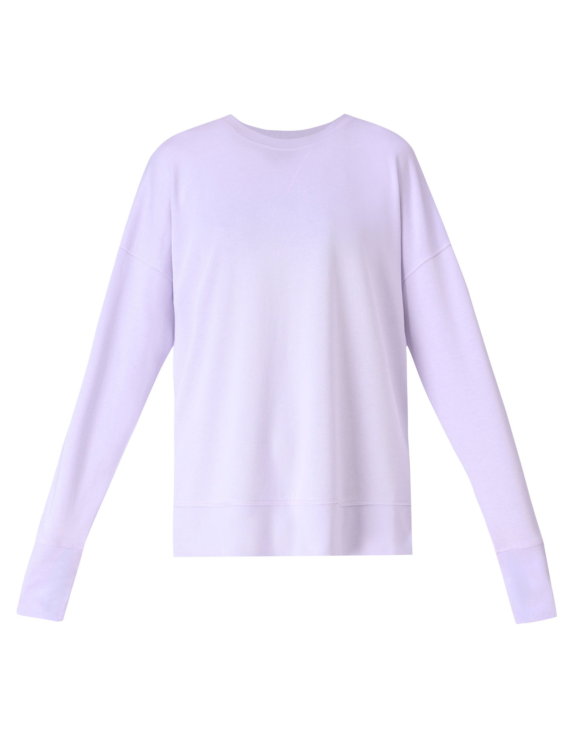 After Class Longline Sweatshirt for Women - Heather Purple | Comfortable Oversized Pullover for Casual Wear, Lounge & Street Style
