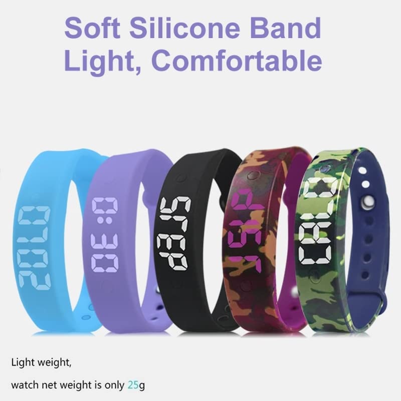 VB150 Vibrating Alarm Watch - 15 Customizable Vibration Alarms with Countdown Timer | Silent Alarm for Meetings, Sleep & Hearing Impaired | Waterproof Fitness Tracker Watch
