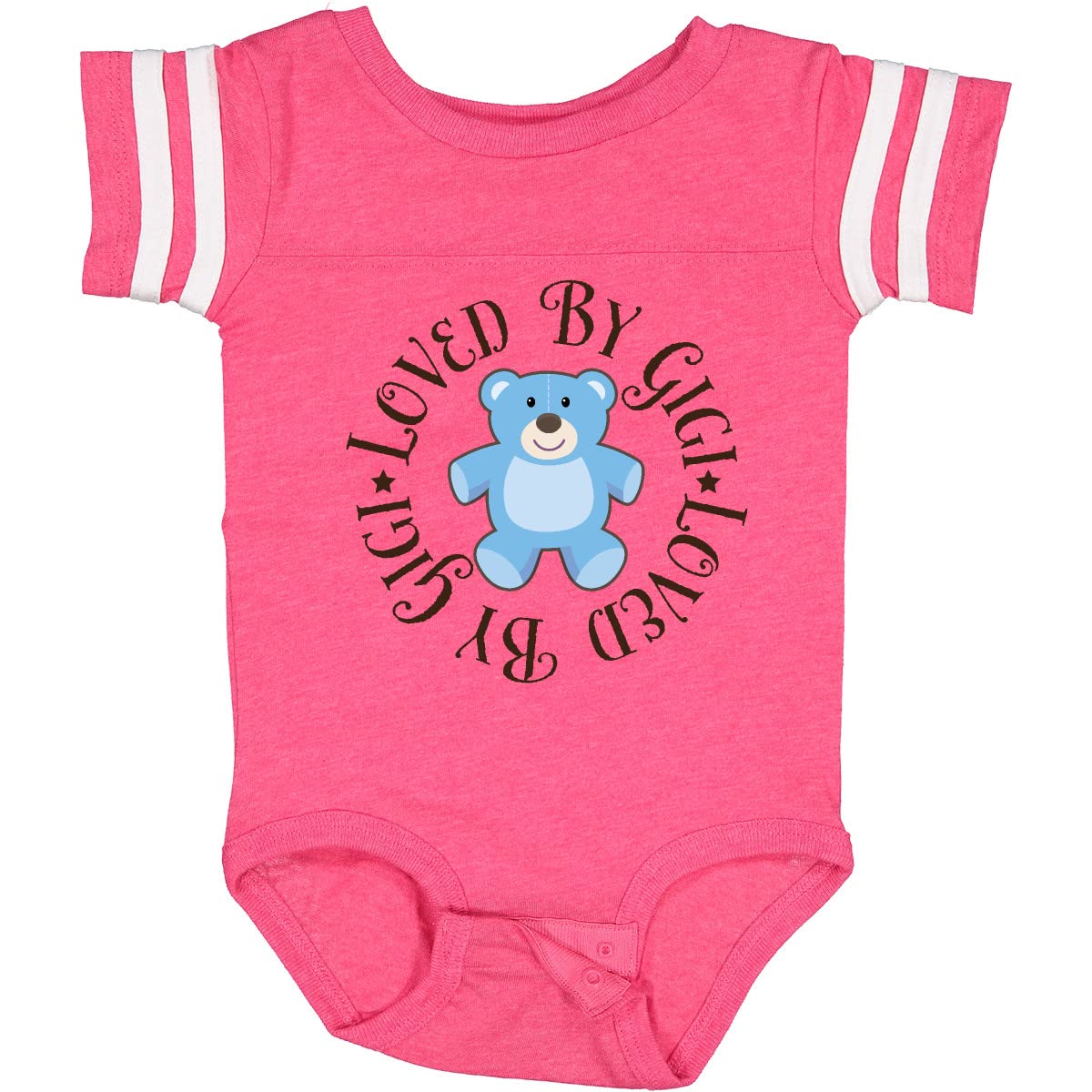 Inktastic Loved by Gigi Baby Boy Bodysuit - Soft Cotton Onesie for Newborns & Infants - Perfect for Everyday Wear, Photo Shoots & Gifts