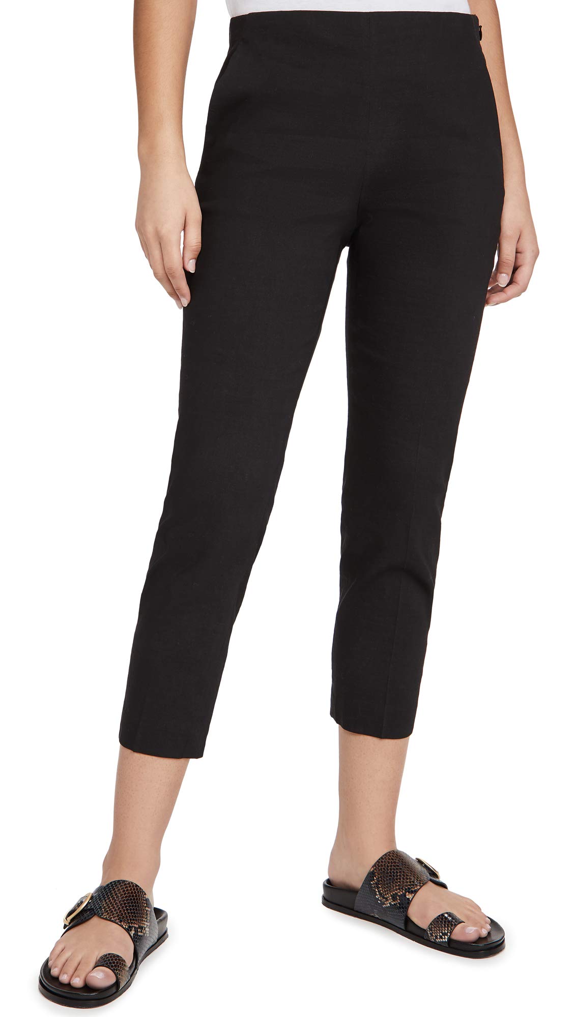 Theory Women's Treeca Pants - High Waisted Slim Fit Trousers for Work & Office | Professional Business Casual Pants for Women | Perfect for Office Wear, Business Meetings & Formal Occasions