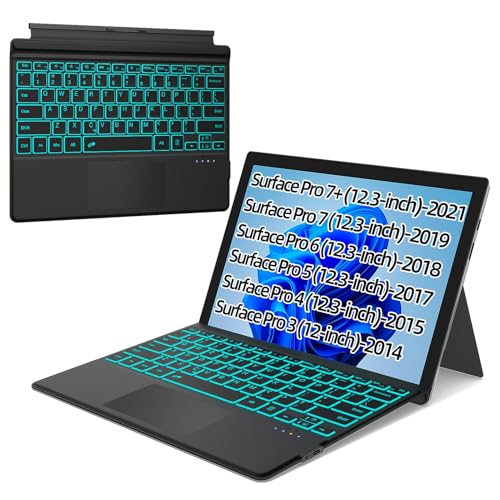 a-Surface Pro 7+/7/6/5/4/3 black backlit