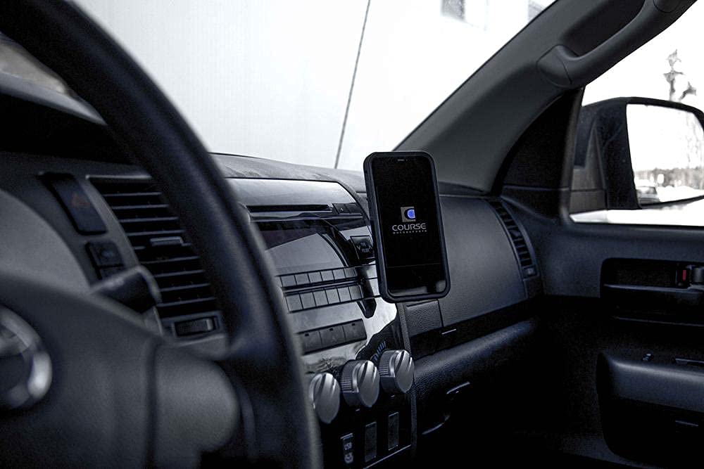 Course Motorsports DirectFit Automatic Gripping Wireless Charger & Phone Holder for Toyota Tundra (2007-2013) - Black Car Mount for Safe Driving & Hands-Free Charging