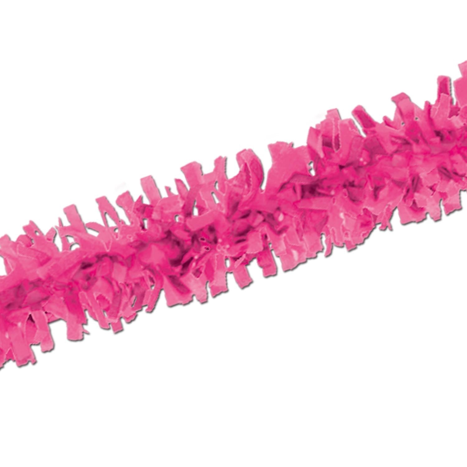 12-Piece Beistle Party Tissue Festooning Decorations - Cerise Red for Birthday, Wedding & Holiday Party Decor