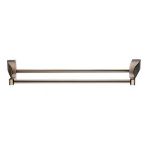 Top Knobs AQ7-BB Aqua Bath Double Towel Rod in Bronze Finish - Perfect for Bathroom Organization and Spa-Like Luxury