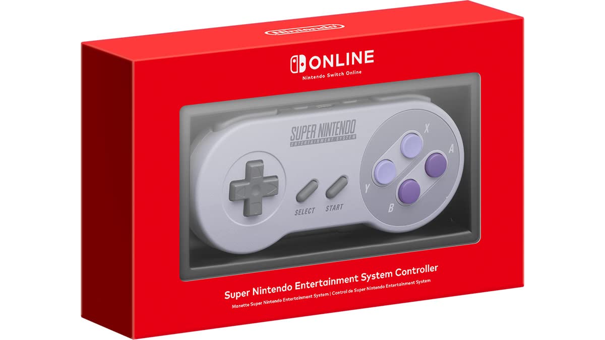 Original SNES USB Controller for Nintendo Switch - Retro Gaming Accessory for Classic Games - Perfect for Super Mario, Zelda & More on Switch, PC & Mac