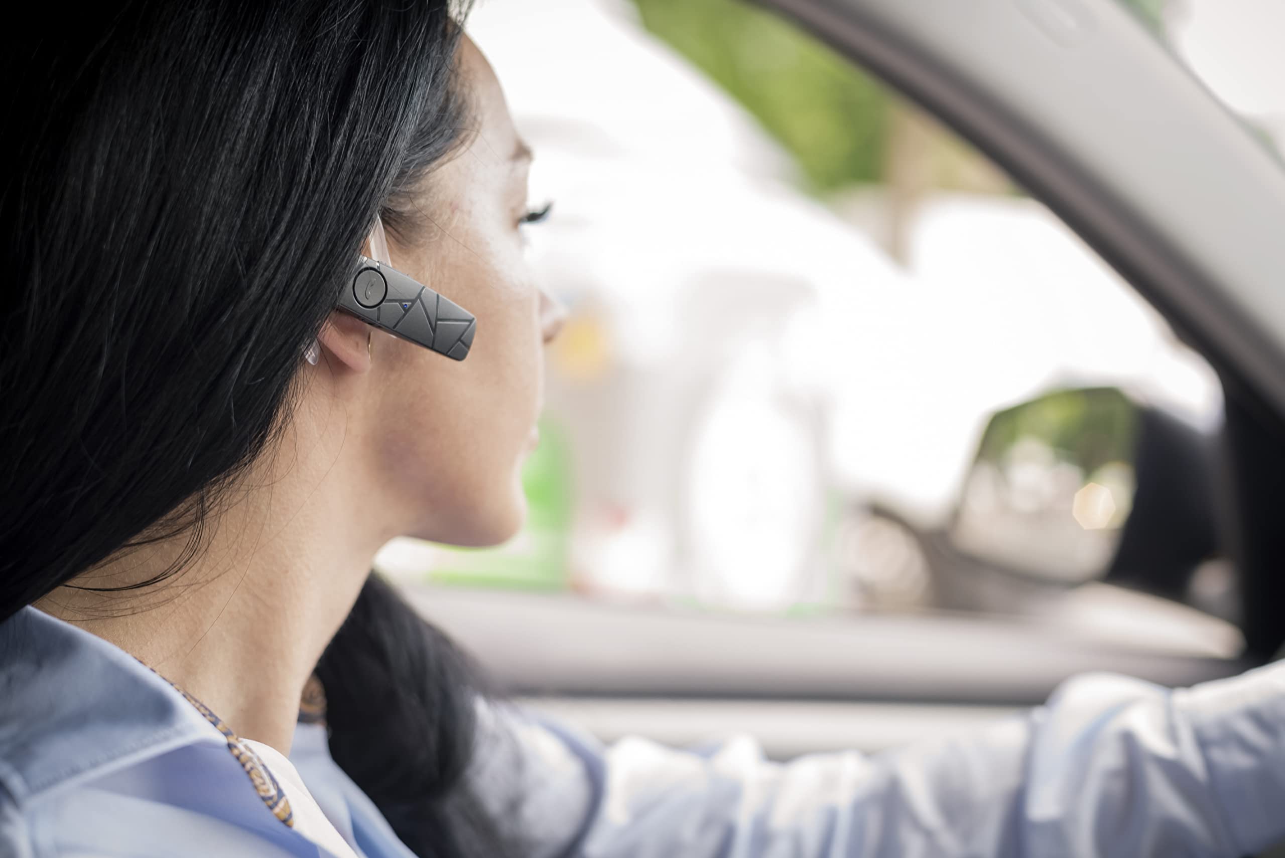TELLUR VOX 55 Bluetooth Headset - Wireless Earpiece with BT 5.2, Multipoint Dual Device Connectivity, 360° Rotatable Hook for Left/Right Ear - Compatible with iPhone & Android - Perfect for Driving, Office Calls & Online Meetings