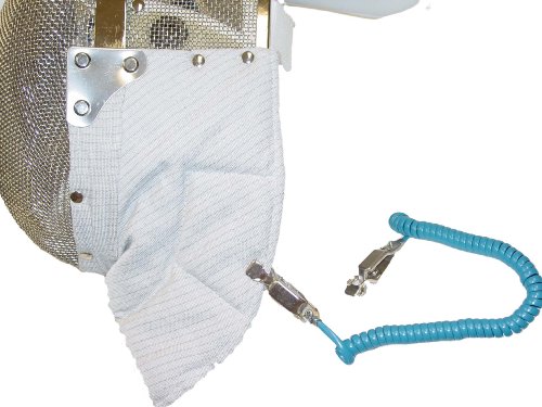 Affordable Electric Saber Fencing Mask with Connector - Lightweight Protective Gear for Sport Fencing Training & Competition
