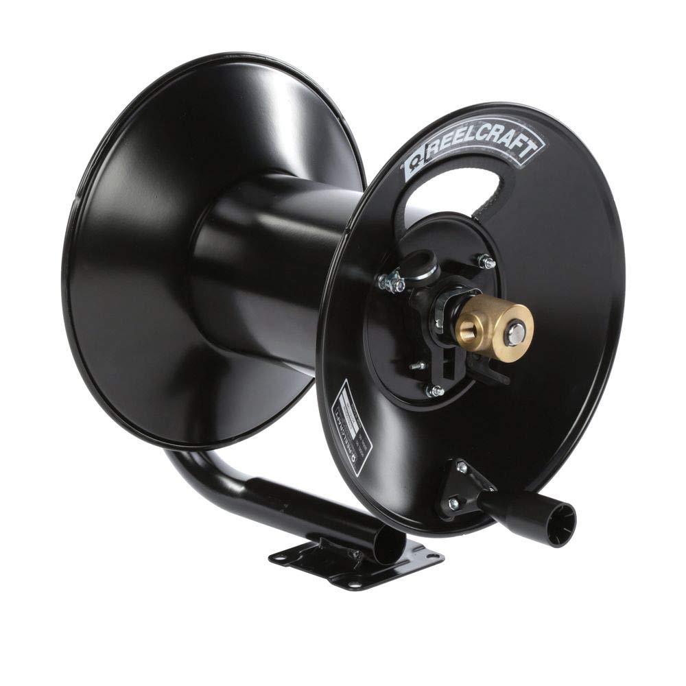Reelcraft CT6050LN Light Industrial Hand Crank Hose Reel - 50 Foot Capacity for Air & Water Hoses (Hose Not Included) - Ideal for Workshops, Garages, and Industrial Applications