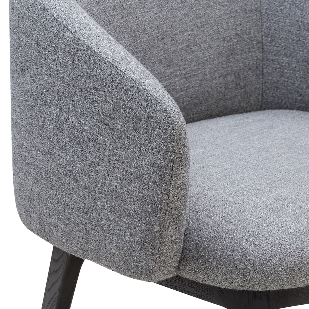 Tristan Lohner Event Armchair Wendelbo - Modern Accent Chair for Living Room, Bedroom & Office - Stylish Upholstered Lounge Chair with Wooden Legs - Perfect for Home Decor, Reading & Relaxing
