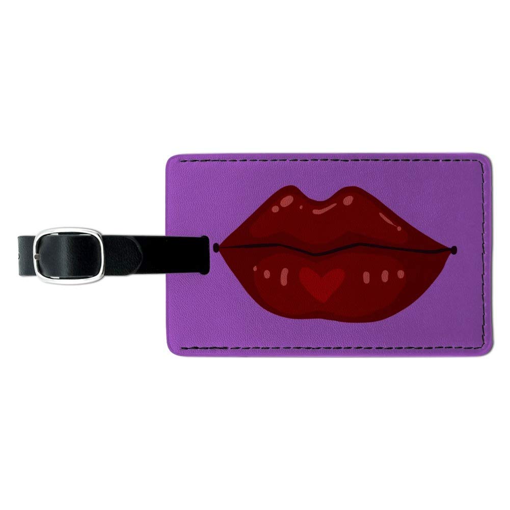 Stylish Rectangle Leather Luggage Tag for Suitcases & Carry-Ons - Durable ID Card Holder for Travel Accessories | Perfect for Business Trips, Vacations & Airport Identification
