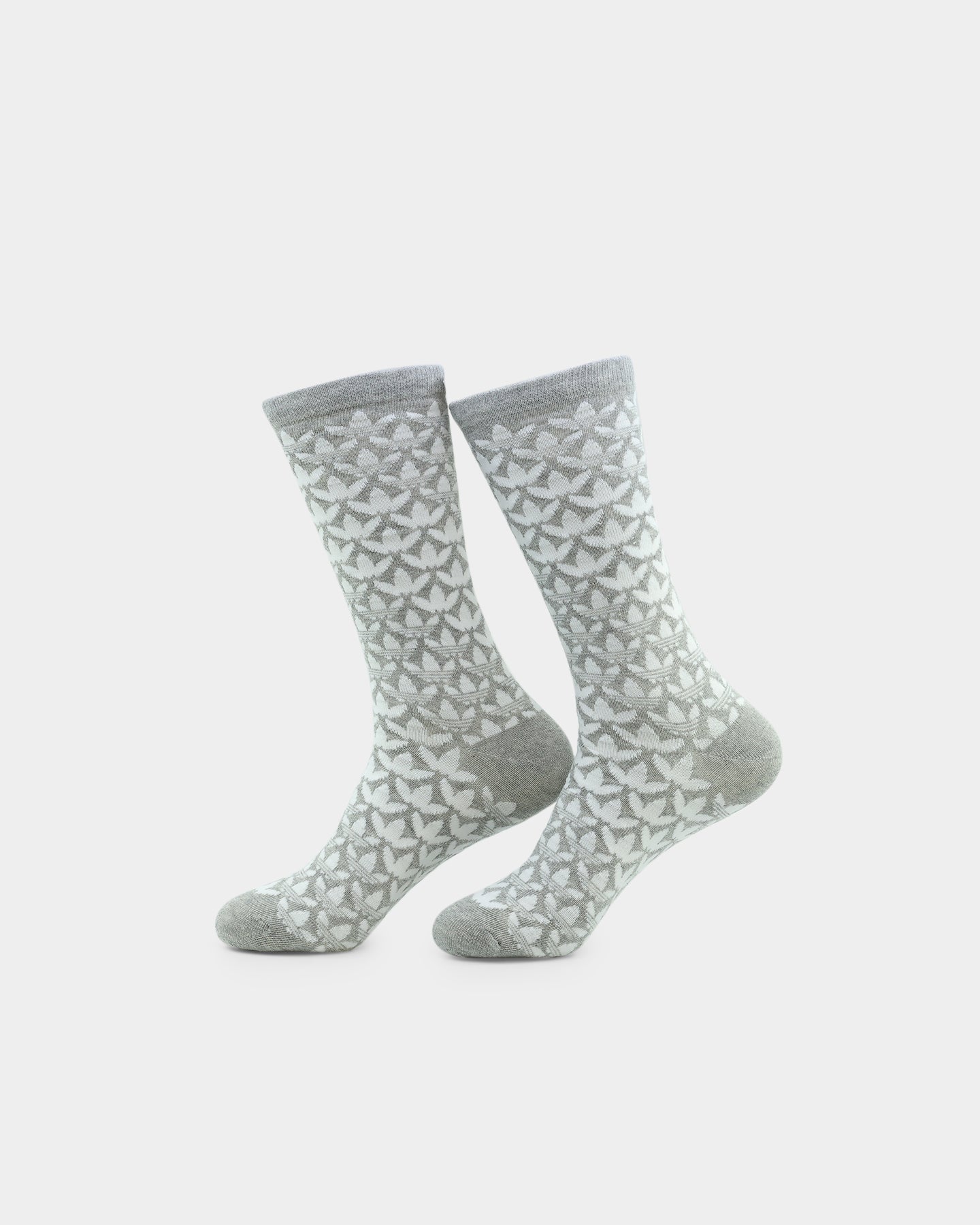 Adidas Mono Crew Socks 2-Pack White/Black - Comfortable Athletic Socks for Running, Gym & Everyday Wear