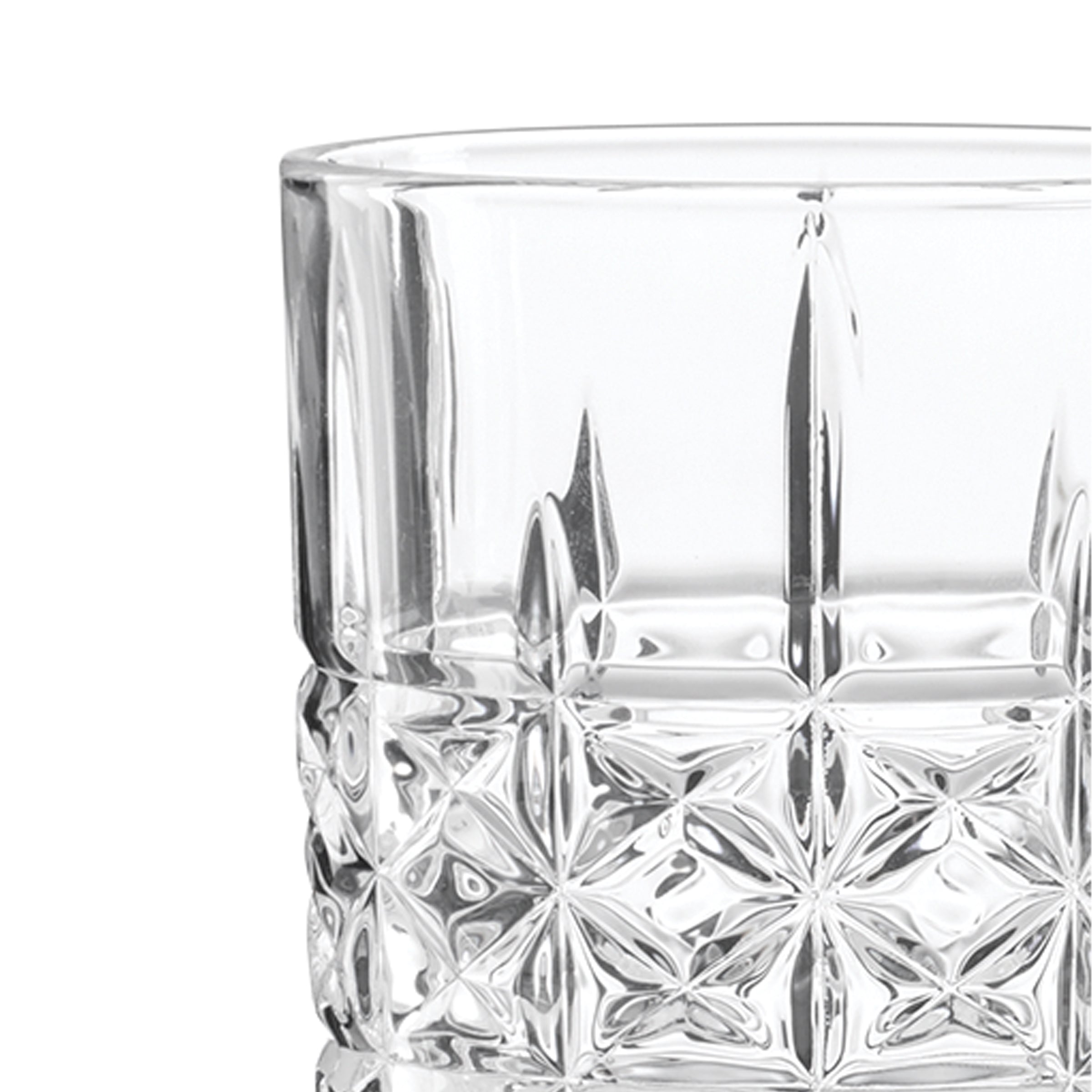Premium Apollo Double Old Fashioned Whiskey Glasses Set of 4 - Heavy Base Cocktail Glasses for Bourbon, Scotch & Whiskey - Perfect for Home Bars, Gifts & Entertaining